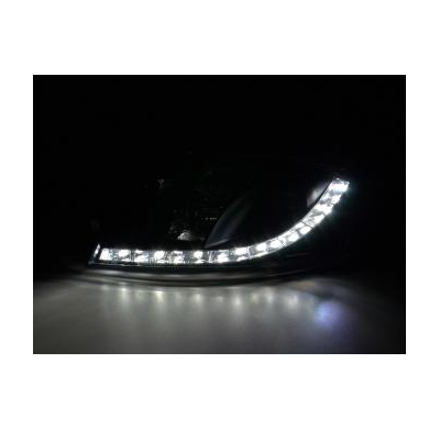Faros Delanteros Luz Diurna Set Luz Diurna Audi Tt Modelo 8n  98-06 Negro Fk Automotive