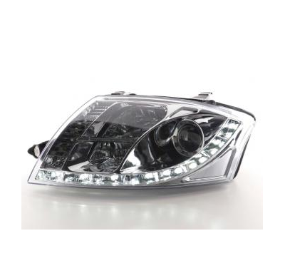 Faros Delanteros Luz Diurna Set Audi Tt Modelo 8n  99-05, Cromado Fk Automotive