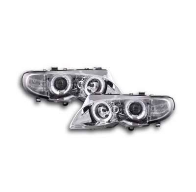 Faros Angel Eyes BMW 3er E46 Limo/Touring Bj. 02-05 cromado Fk automotive