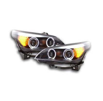 Faros Angel Eyes BMW 5er E60/E61 Bj. 03-07 negro Fk automotive