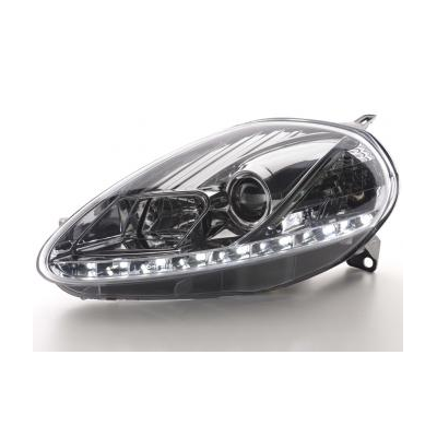 Faros Delanteros Luz Diurna Set Luz Diurna Fiat Grande Punto 199 Cromado Fk Automotive