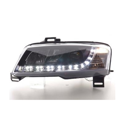 Faros Delanteros Luz Diurna Set Fiat Stilo 3-Ptas. Modelo 192  01-07 Negro Fk Automotive