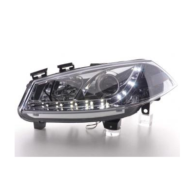 Faros Delanteros Luz Diurna Set Ford Fiesta Modelo Mk6  03-07 Cromado Fk Automotive