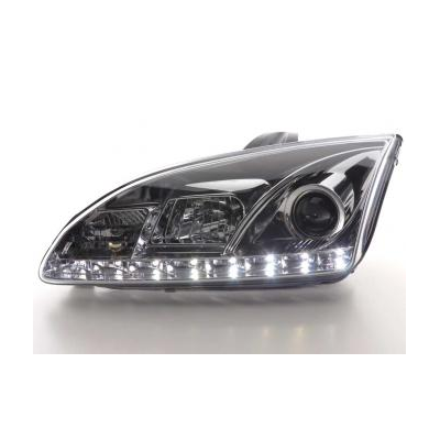 Faros Delanteros Luz Diurna Set Ford Focus 4/5-Ptas.  05-08 Cromado Fk Automotive