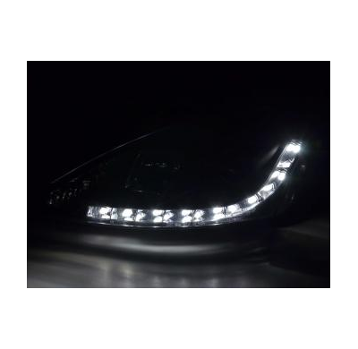 Faros Delanteros Luz Diurna Set Luz Diurna Ford Focus 1 C170 Negro Fk Automotive