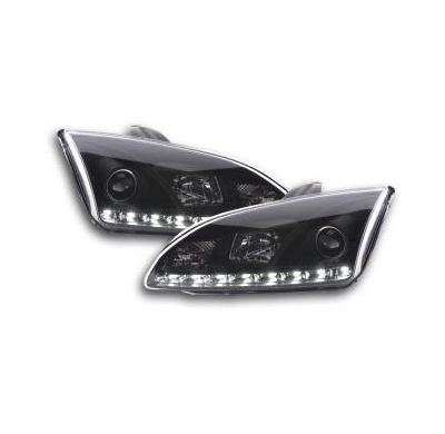 Faros Delanteros Luz Diurna Set Luz Diurna Ford Focus 2 C307 Negro Fk Automotive
