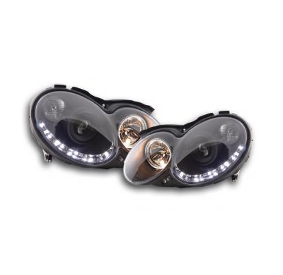 Faros Luz Diurna Mercedes Clk W209 Bj. 04-09 Negro Fk Automotive