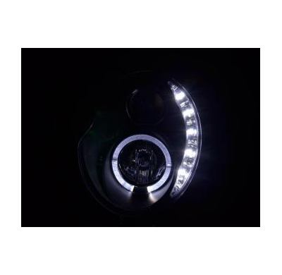 Faros delanteros Luz Diurna Set Mini Cooper modelo R50  01-06 negro Fk automotive