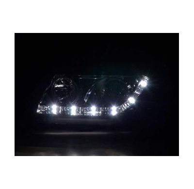Faros Delanteros Luz Diurna Set Opel Astra F  95-97 Cromado Fk Automotive