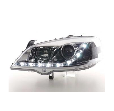 Faros Delanteros Luz Diurna Set Luz Diurna Opel Astra Modelo G  98-03 Cromado Fk Automotive