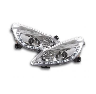 Faros Delanteros Luz Diurna Set Luz Diurna Opel Corsa D  06- Cromado Fk Automotive