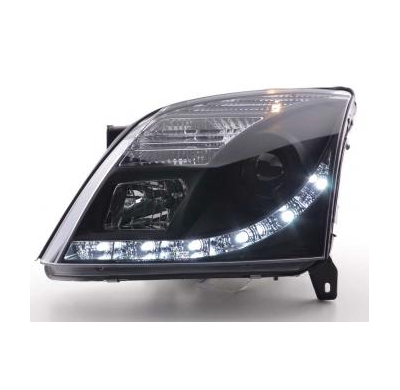 Faros Luz Diurna Set Con R87 Opel Vectra C Bj. 2002-2005 Negro Fk Automotive