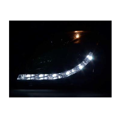 Faros Luz Diurna Set Con R87 Opel Vectra C Bj. 2002-2005 Negro Fk Automotive