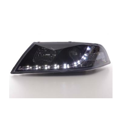 Faros delanteros Luz Diurna Set Skoda Octavia modelo 1Z  04-08 negro Fk automotive