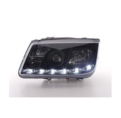 Faros Delanteros Luz Diurna Set Luz Diurna Vw Bora  98-05 Negro Fk Automotive