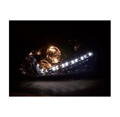 Faros Delanteros Luz Diurna Set Vw Golf 5 Modelo 1k  03-08 Cromado Fk Automotive