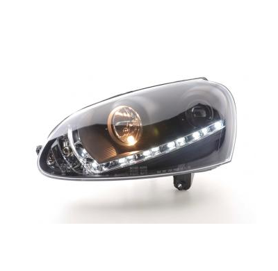 Faros Delanteros Luz Diurna Set Luz Diurna Vw Golf 5 Modelo 1k  03-08 Negro Fk Automotive