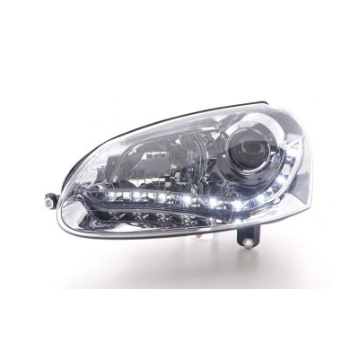 Faros Delanteros Luz Diurna Set Vw Golf 5 Modelo 1k  03-08 Cromado Fk Automotive