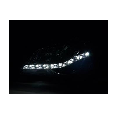 Faros Delanteros Luz Diurna Set Luz Diurna Vw Polo 4 9n3 Cromado Fk Automotive
