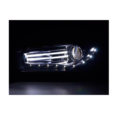 Faros Delanteros Luz Diurna Set Vw Scirocco 3, Negro Fk Automotive