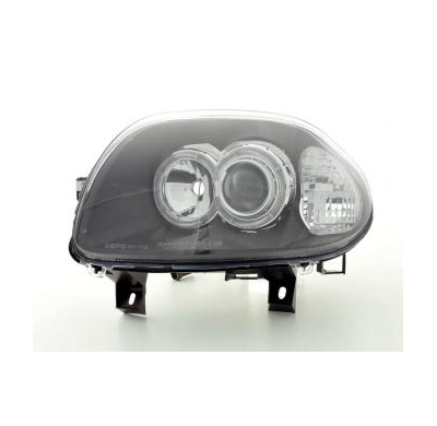 Faros Delanteros Set Angel Eyes Renault Clio Modelo B  98-01 Negro Fk Automotive