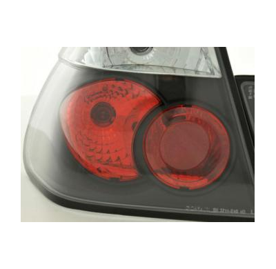 Kit De Pilotos Traseros Para Bmw Serie 3 Sedan Modelo E46  01-05 Negro Fk Automotive