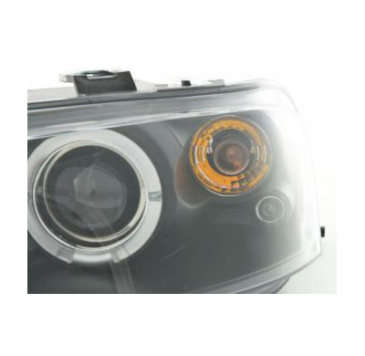 Faros Delanteros Set Angel Eyes Fiat Punto 2 Modelo 188  99-02 Negro Fk Automotive