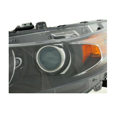 Faro De Recambio Lado Izquierdo Para Honda Accord (Cu/Cw) 08-, Negro Fk Automotive