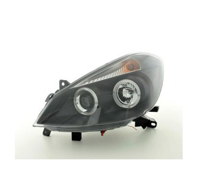 Faros Delanteros Set Angel Eyes Renault Clio Modelo R  05- Negro Fk Automotive