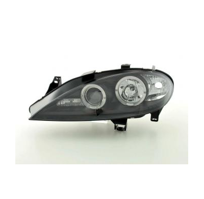 Faros delanteros Set Angel Eyes Renault Megane 1 3/5-ptas.  99-02 negro Fk automotive