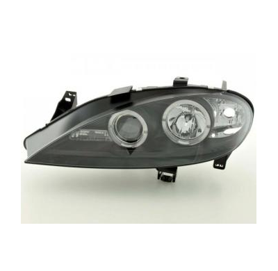 Faros delanteros Set Angel Eyes Renault Megane 1 3/5-ptas.  99-02 negro Fk automotive