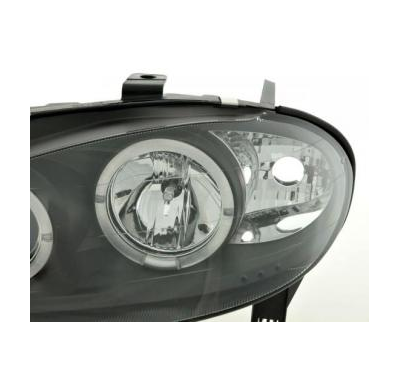 Faros delanteros Set Angel Eyes Renault Megane 1 3/5-ptas.  99-02 negro Fk automotive