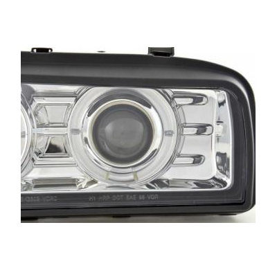 Faros Delanteros Set Angel Eyes Vw Corrado Modelo 53i  1987-1995 Cromado Fk Automotive