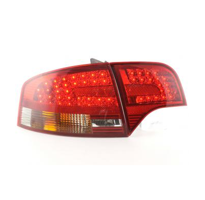 Kit De Pilotos Traseros Led Audi A4 B7 8e Sedan  04-07 Rojo/Negro Fk Automotive