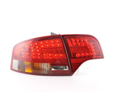 Kit De Pilotos Traseros Led Audi A4 B7 8e Sedan  04-07 Rojo/Negro Fk Automotive