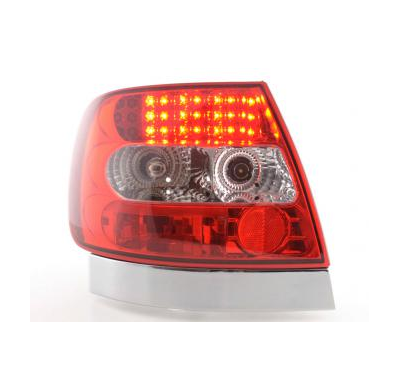 Kit De Pilotos Traseros Led Audi A4 Sedan Modelo B5  95-00 Color Claro/Rojo Fk Automotive