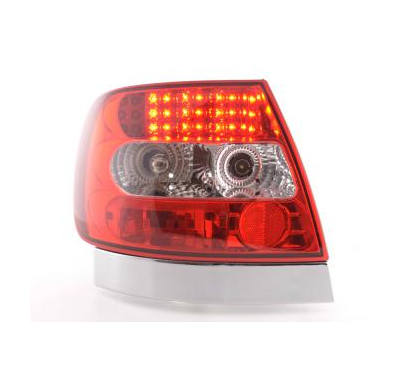 Kit De Pilotos Traseros Led Audi A4 Sedan Modelo B5  95-00 Color Claro/Rojo Fk Automotive