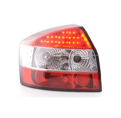 Kit De Pilotos Traseros Led Audi A4 Sedan Modelo 8e  01-04 Color Claro/Rojo Fk Automotive