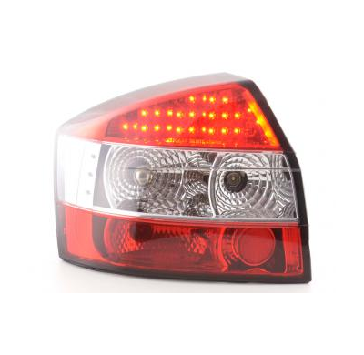 Kit De Pilotos Traseros Led Audi A4 Sedan Modelo 8e  01-04 Color Claro/Rojo Fk Automotive