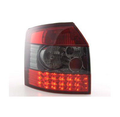 Kit De Pilotos Traseros Led Audi A4 Avant Modelo 8e  01-04 Negro/Rojo Fk Automotive