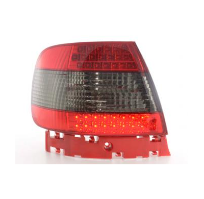 Kit De Pilotos Traseros Led Audi A4 Sedan Modelo B5  95-00 Negro/Rojo Fk Automotive