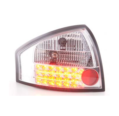 Kit De Pilotos Traseros Led Audi A6 Sedan Modelo 4b  97-03 Cromado Fk Automotive
