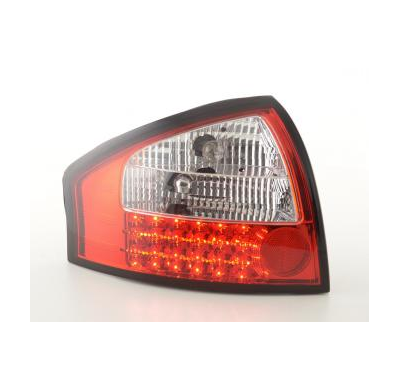 Kit De Pilotos Traseros Led Audi A6 Sedan Modelo 4b  97-03 Color Claro/Rojo Fk Automotive