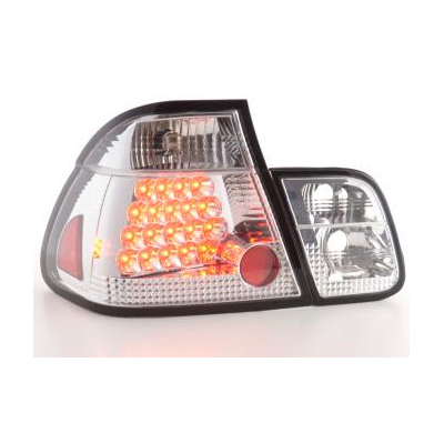 Kit De Pilotos Traseros Led Bmw Serie 3 Sedanunsine Modelo E46  01-05 Cromado Fk Automotive