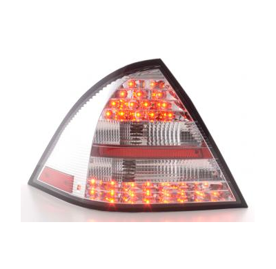 Kit de pilotos traseros LED Mercedes-Benz clase C modelo W203 sedan  01-04, rojo/color claro Fk automotive