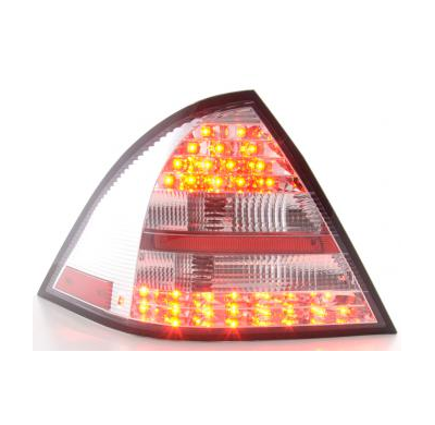 Kit de pilotos traseros LED Mercedes-Benz clase C modelo W203 sedan  01-04, rojo/color claro Fk automotive