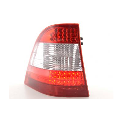 Kit De Pilotos Traseros Led Mercedes Clase M Modelo W163  98-05 Color Claro/Rojo Fk Automotive