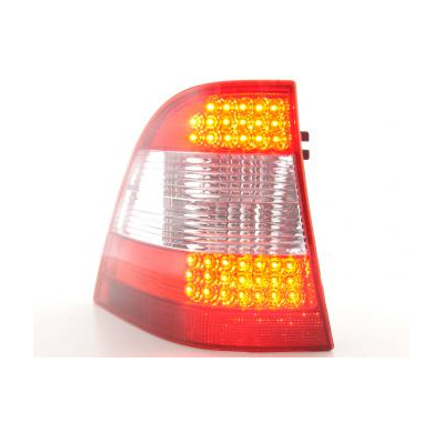 Kit De Pilotos Traseros Led Mercedes Clase M Modelo W163  98-05 Color Claro/Rojo Fk Automotive