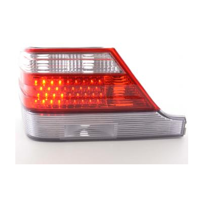 Kit De Pilotos Traseros Led Mercedes Benz Clase S Modelo W140  92-98 Rojo/Color Claro Fk Automotive