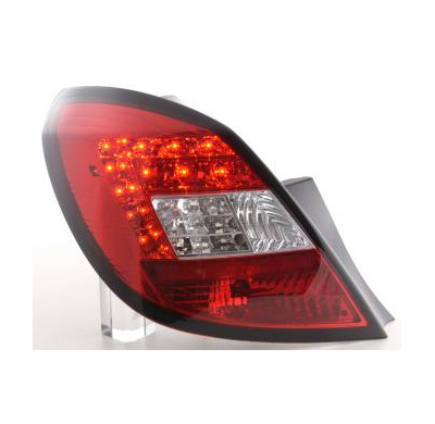Kit de pilotos traseros LED Opel Corsa D 5-ptas.  06-10, rojo/color claro Fk automotive